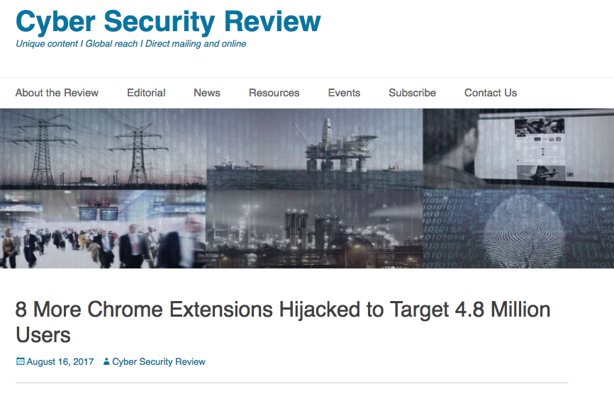 Chrome Extensions Hijacked to Target 4.8 Million Users