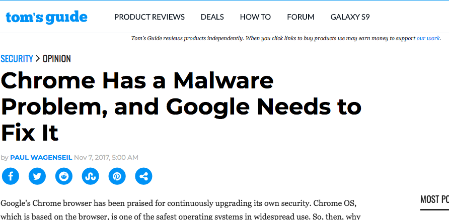 Chrome Has a Malware Problem, and Google Needs to Fix It